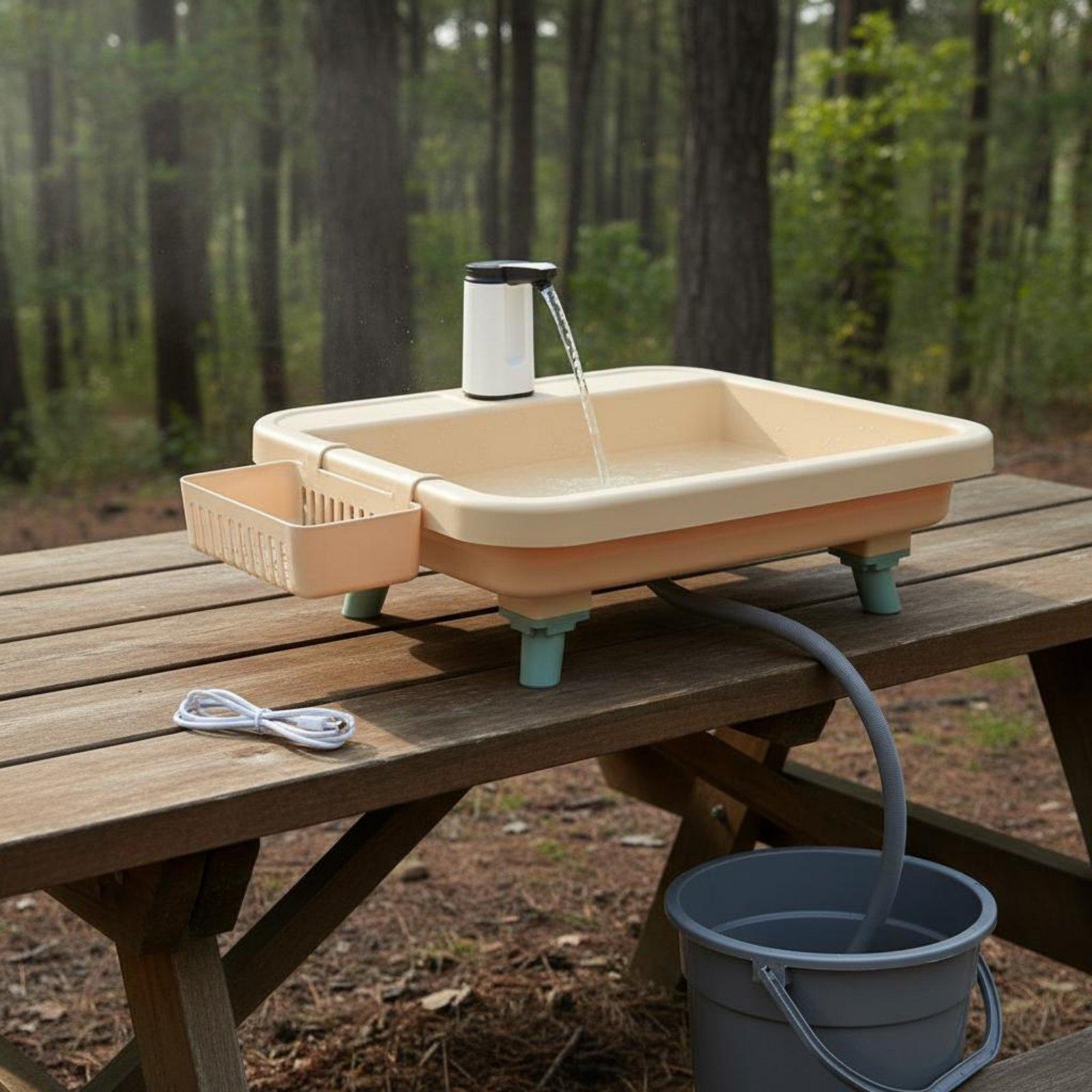 Outdoor Camp - Lavabo Portátil para Acampar al Aire