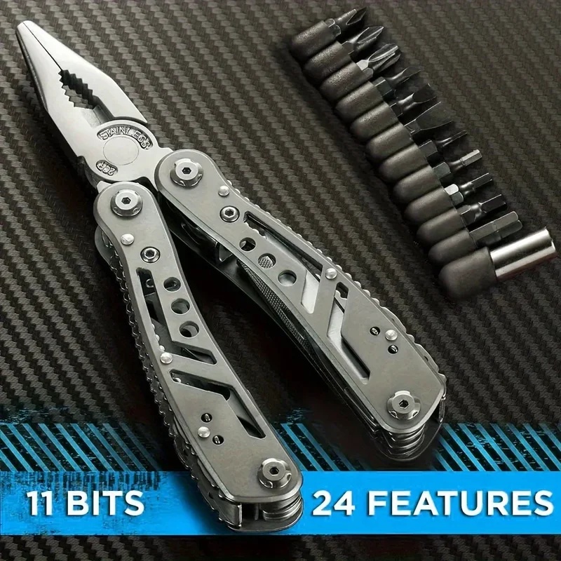 Camping Knife Multi-Tool - Herramienta Multifuncional 24 en 1 con