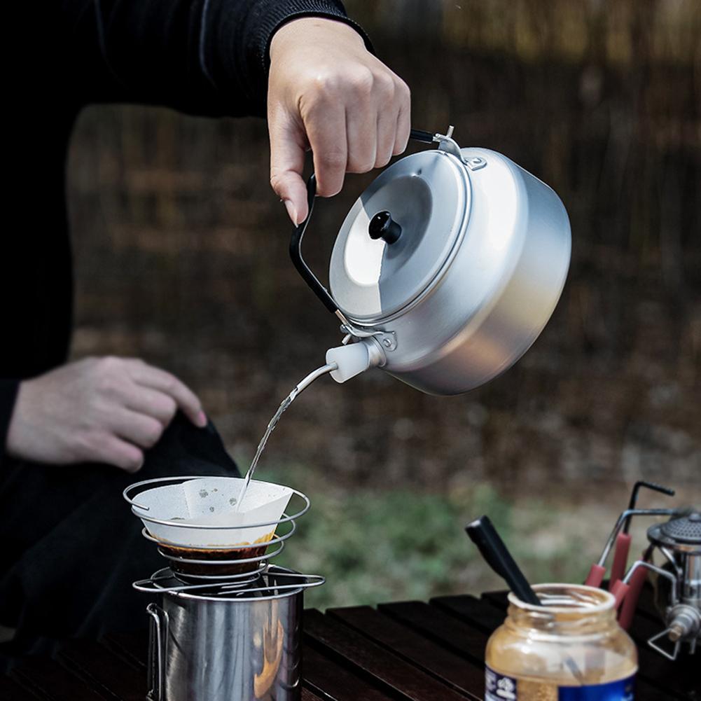 Outdoor Camping Kettle - Tetera portátil para exteriores de 800ml