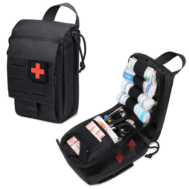 First Aid Kit Camping - Kit de primeros auxilios táctico Molle,