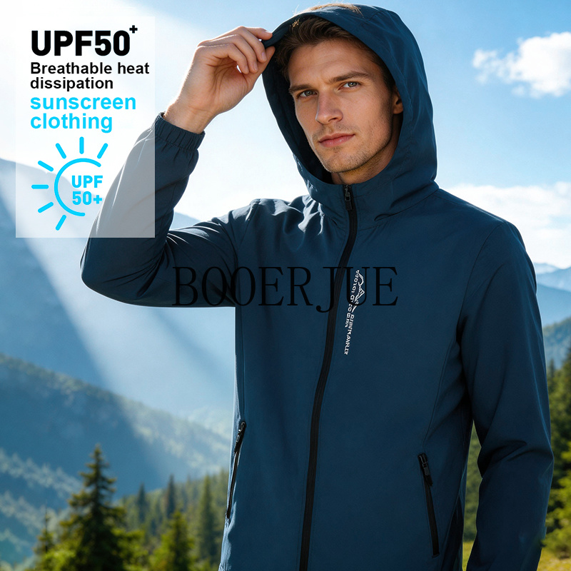 Outdoor Camping Jacket - Chaqueta Impermeable para Hombre, Deportiva, de