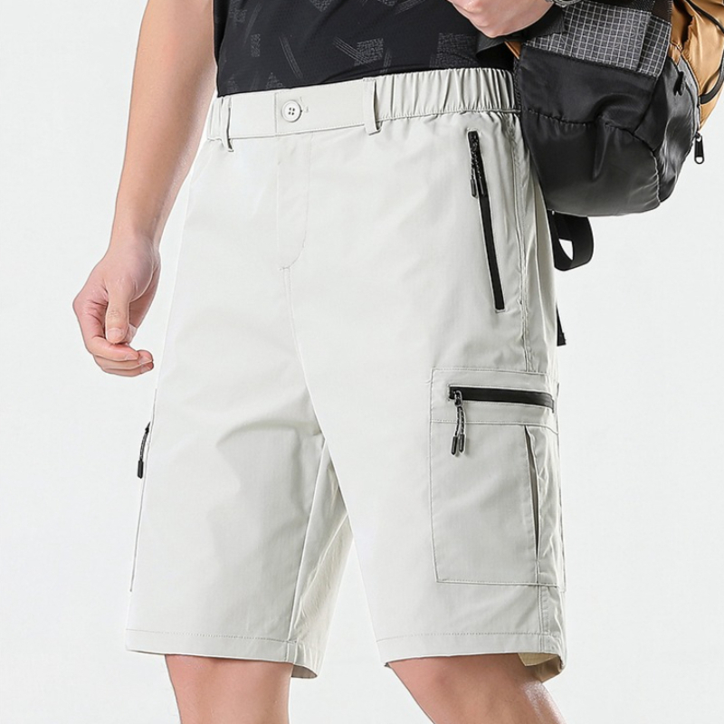 Urban Outdoor Camping - Pantalones Cortos de Senderismo para Hombre,