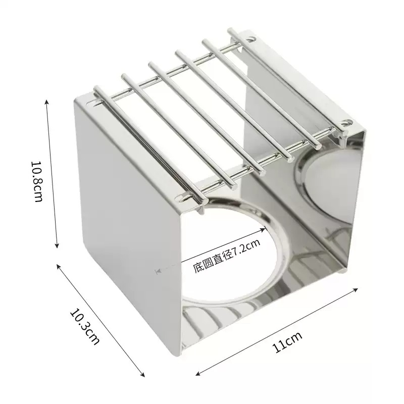 Outdoor Camping Burner - Soporte Cuadrado de Acero Inoxidable para