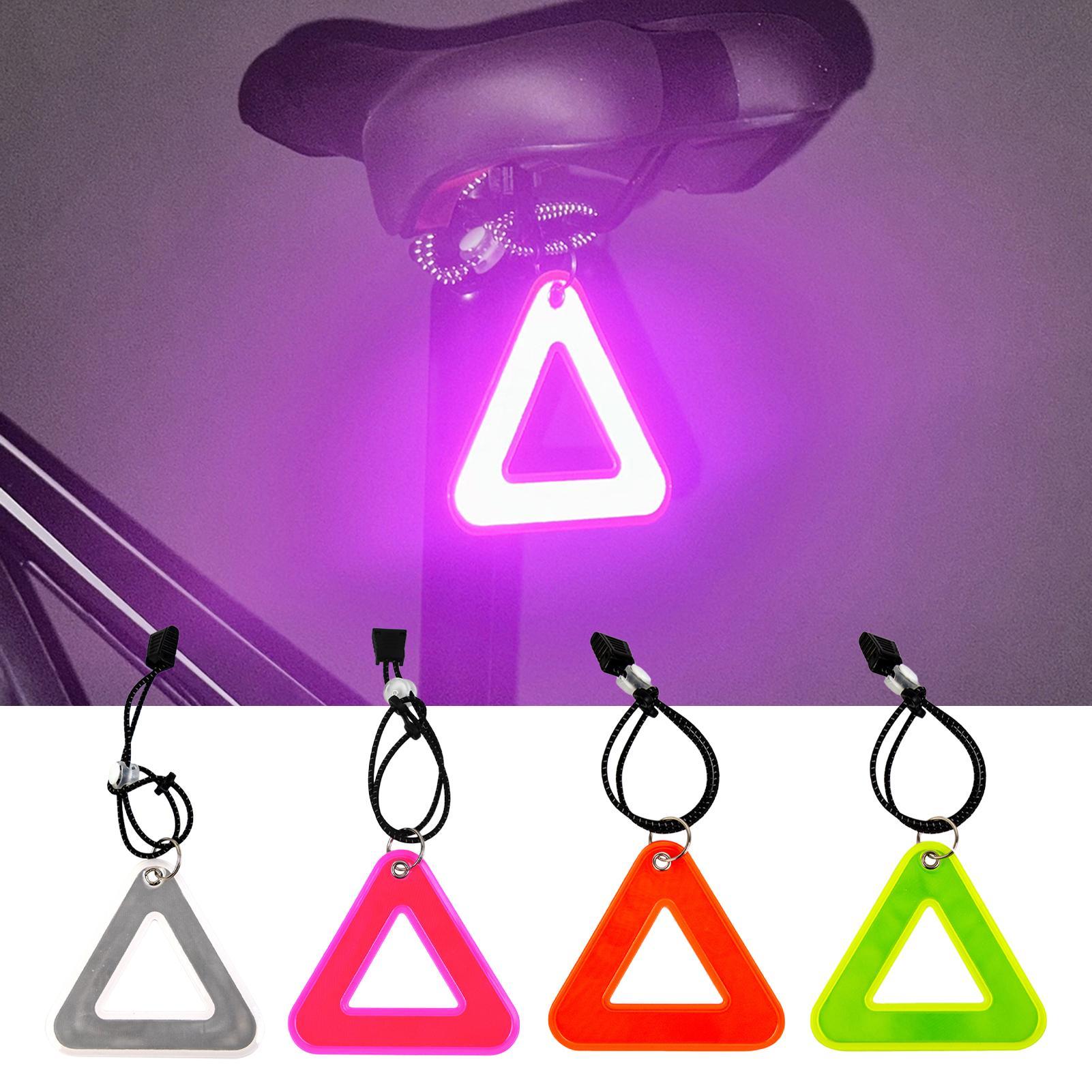 Outdoor Camping Gear - Colgantes reflectantes de alta visibilidad, triángulo