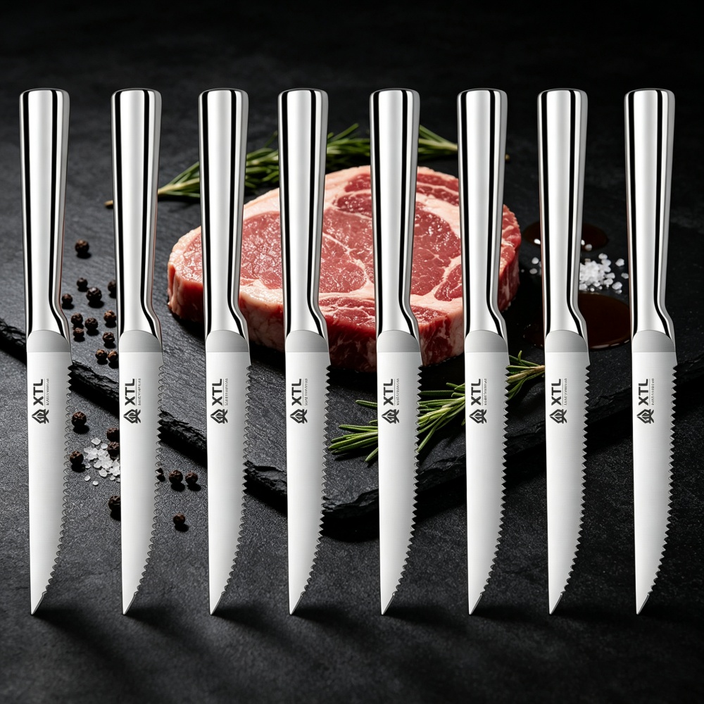 Kitchen Outdoor Camping - Cuchillo para carne de acero inoxidable,