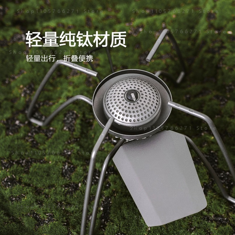 Outdoor Camping Burner - Estufa Spider con Microregulador, Gas Portátil