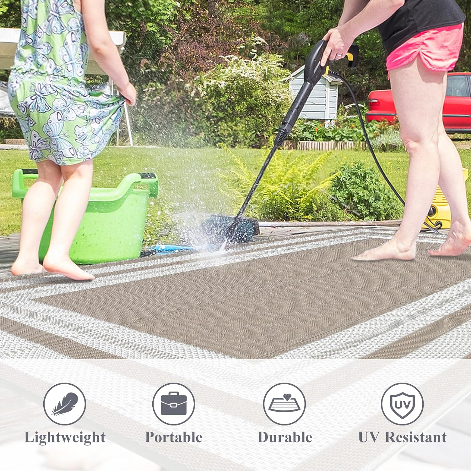 Alfombra para exteriores de 9x - Outdoor Camping Rugs 9X12 reseña y precio