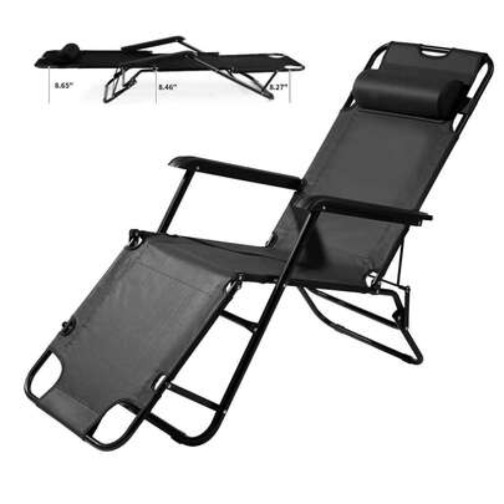 Silla de camping portátil resi - Outdoor Camping Recliner reseña y precio