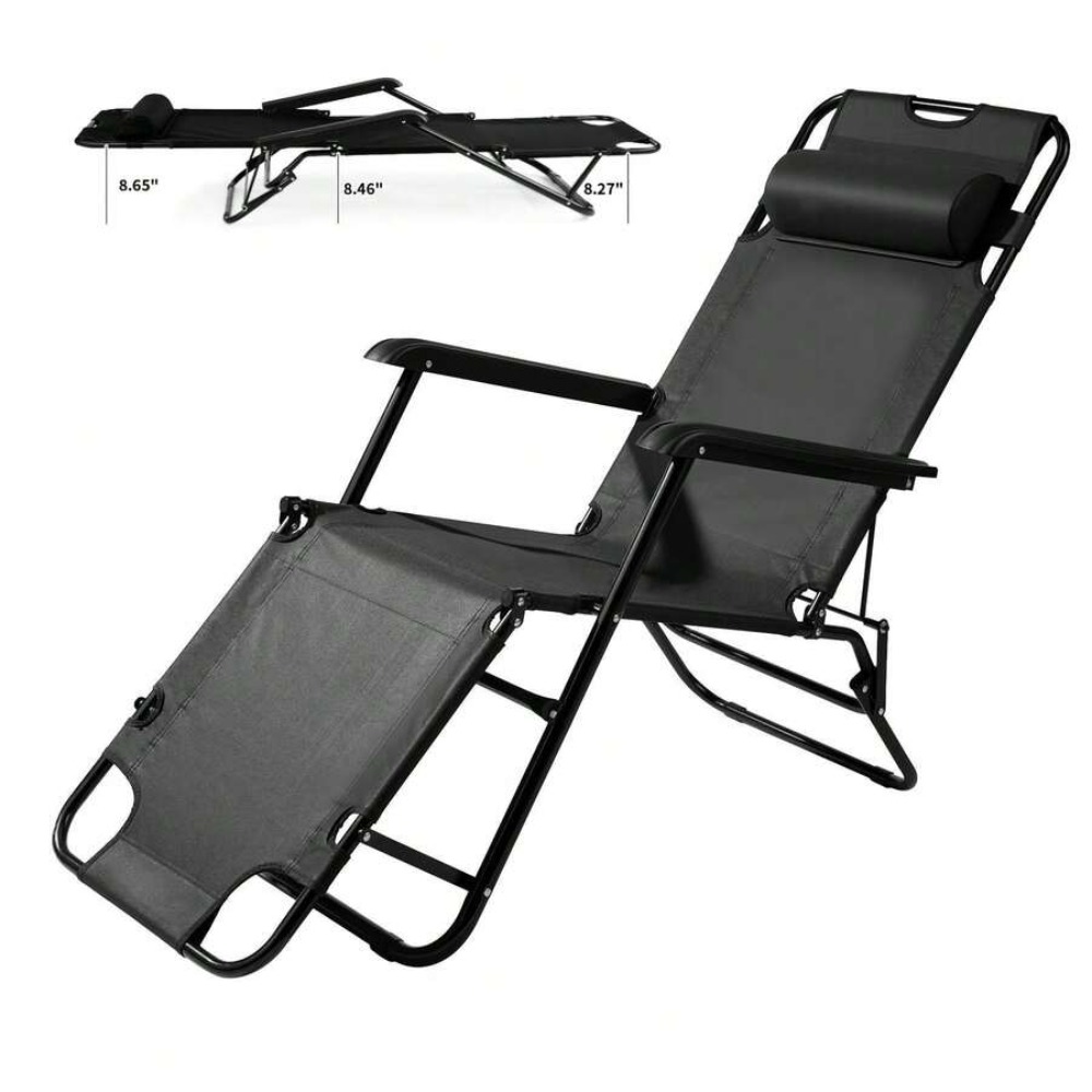 Silla de camping portátil resi - Outdoor Camping Recliner reseña y precio