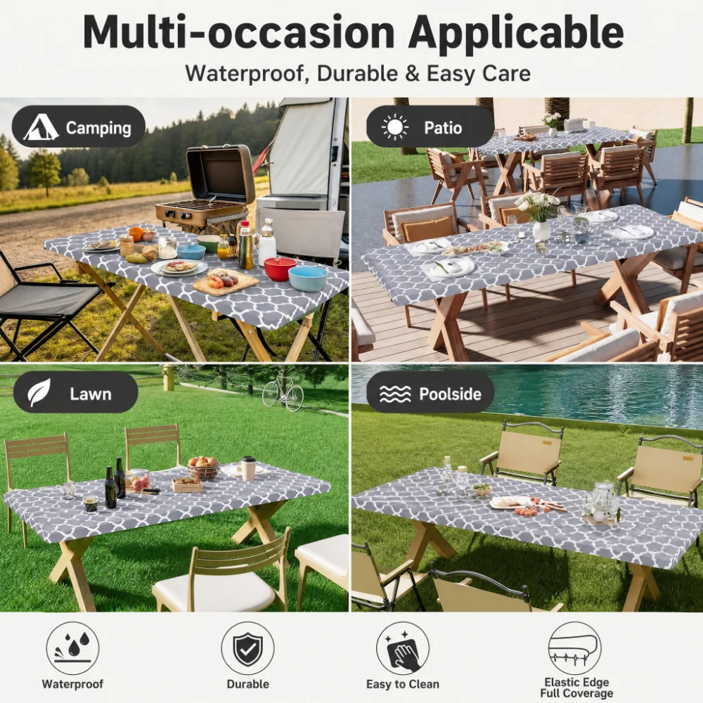 Funda para Mesa Rectangular, C - Camp Table Folding reseña y precio