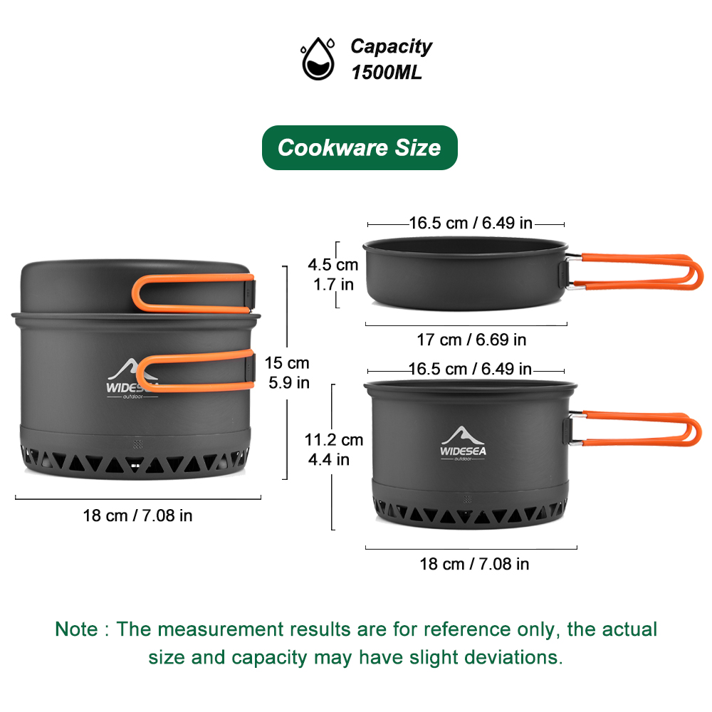 Vajilla para acampar, juego de - Outdoor Camping Kettle reseña y precio