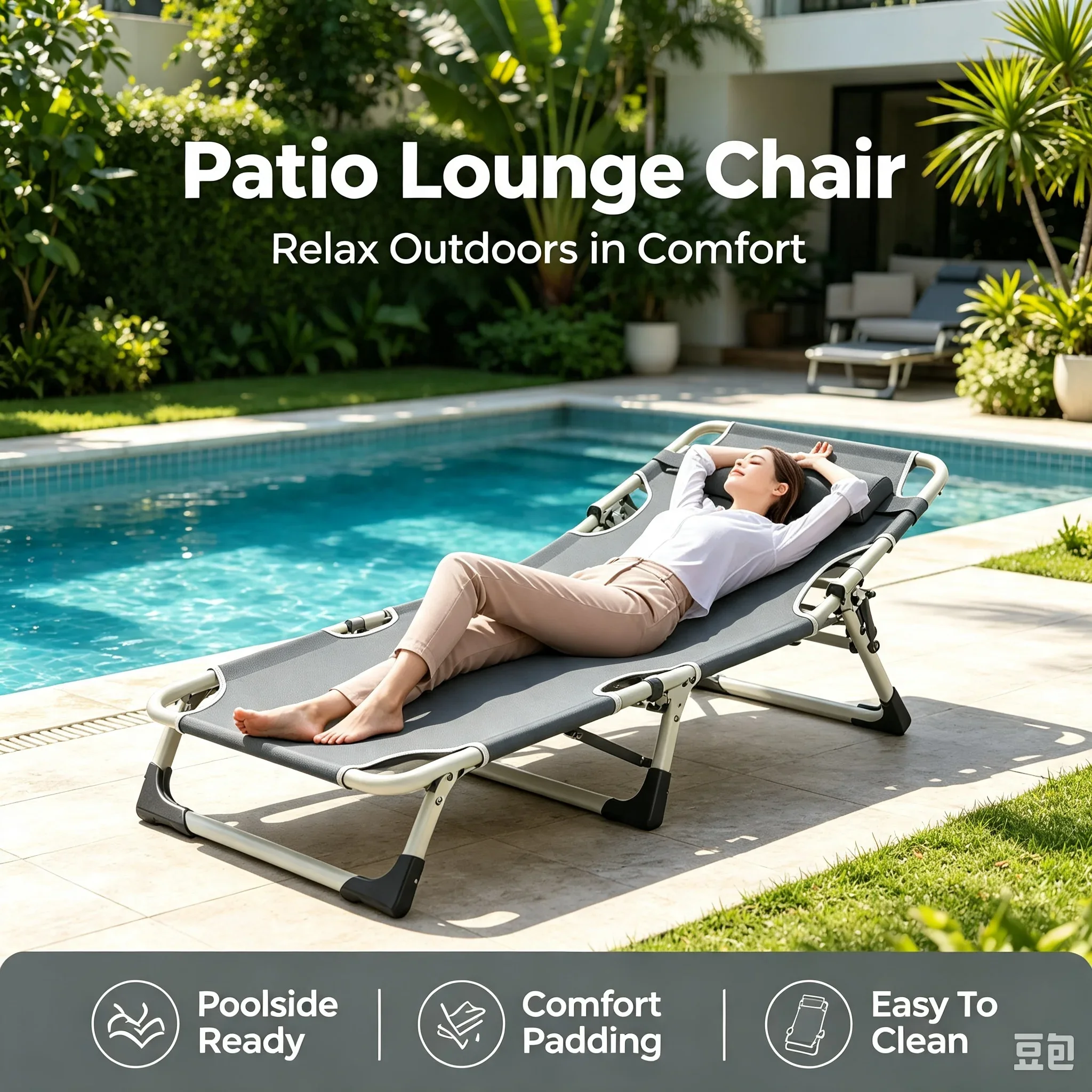 Silla Plegable Reclinable de D - Outdoor Camping Recliner reseña y precio