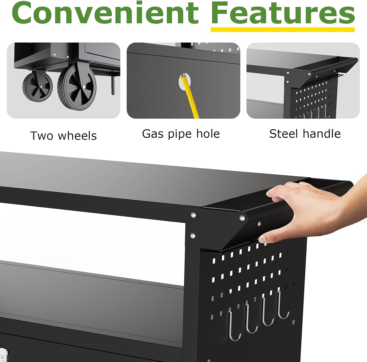 Carrito de parrilla para exter - Kitchen Outdoor Camping reseña y precio