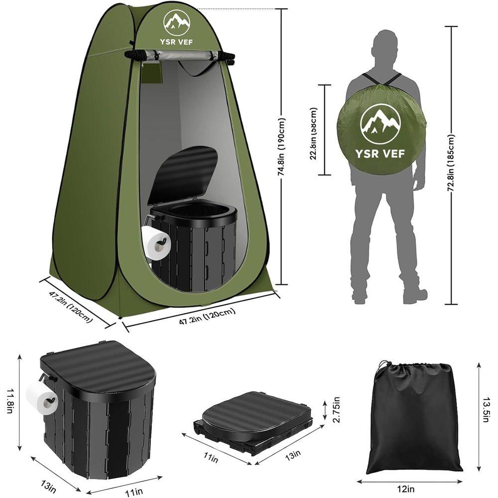 Kit de Inodoro Portátil, Inodo - Outdoor Camp reseña y precio