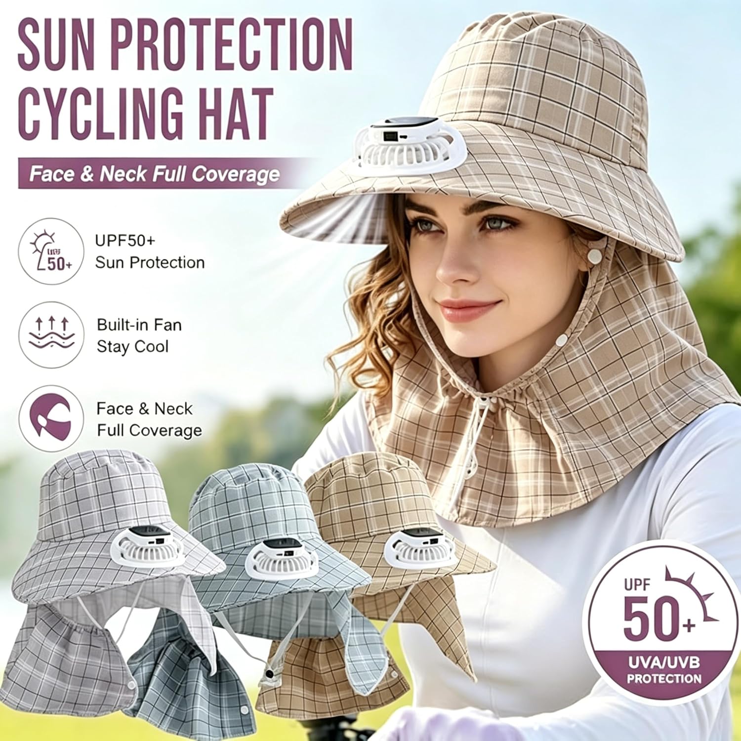 1PC Sombrero con Ventilador de - Outdoor Camping Fan reseña y precio