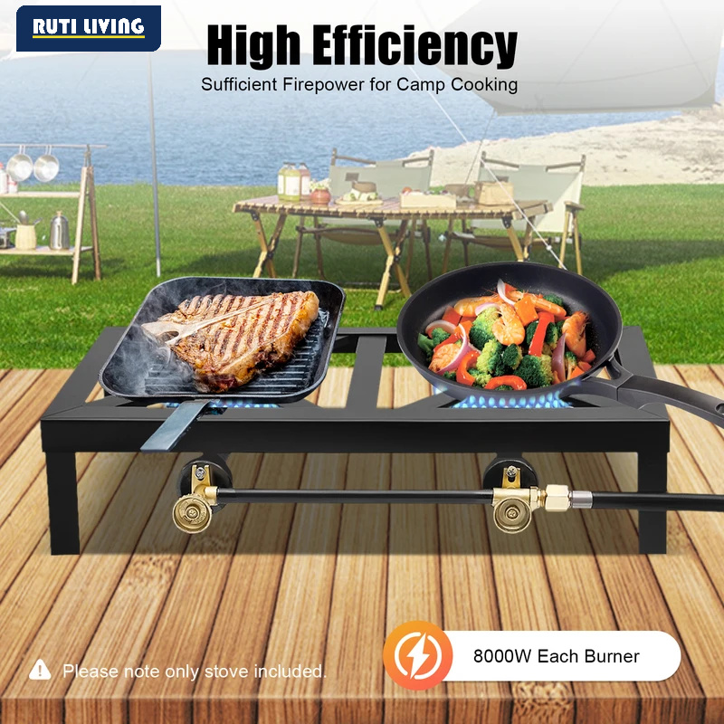 Estufa de Gas Portátil de 1/2  - Outdoor Camping Burner reseña y precio