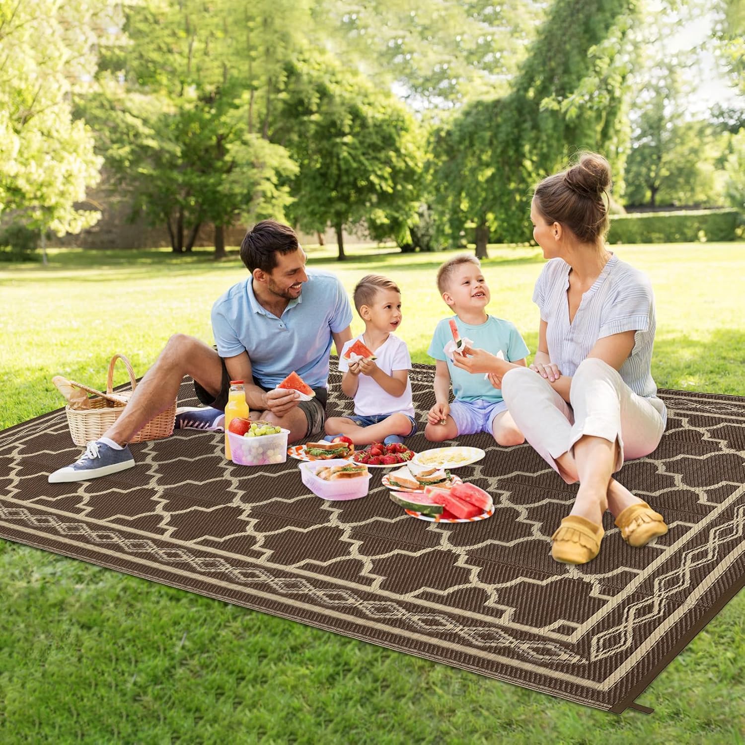 Alfombra Reversible para Patio - Outdoor Camping Rugs 9X12 reseña y precio