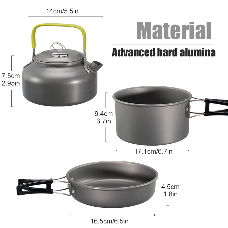 WESTTUNE-Kit de utensilios de  - Outdoor Camping Kettle reseña y precio
