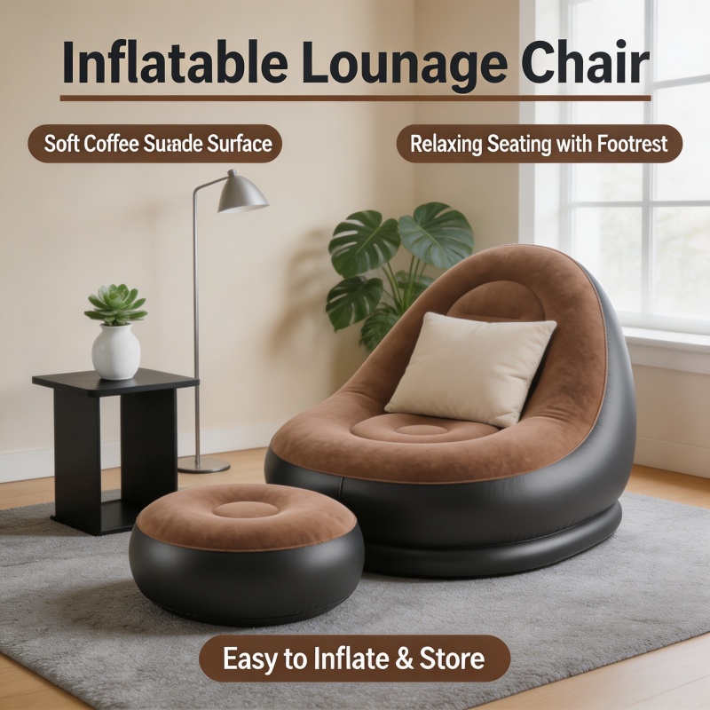 Sofás Inflables Tipo Lazy Couc - Outdoor Camping Recliner reseña y precio