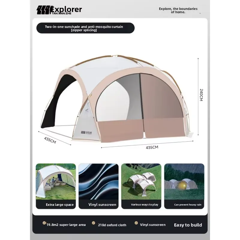 Carpa Domo Negra de Vinilo Exp - Outdoor Camping Gear reseña y precio