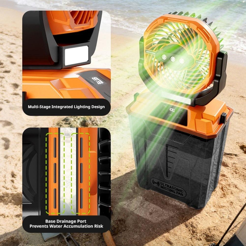 Nuevo Ventilador de Nebulizaci - Outdoor Camping Fan reseña y precio