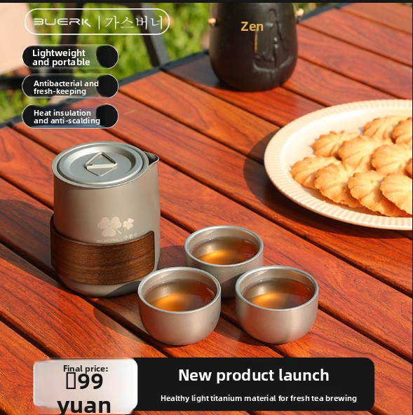 Juego de Té Portátil de Viaje  - Outdoor Camping Kettle reseña y precio