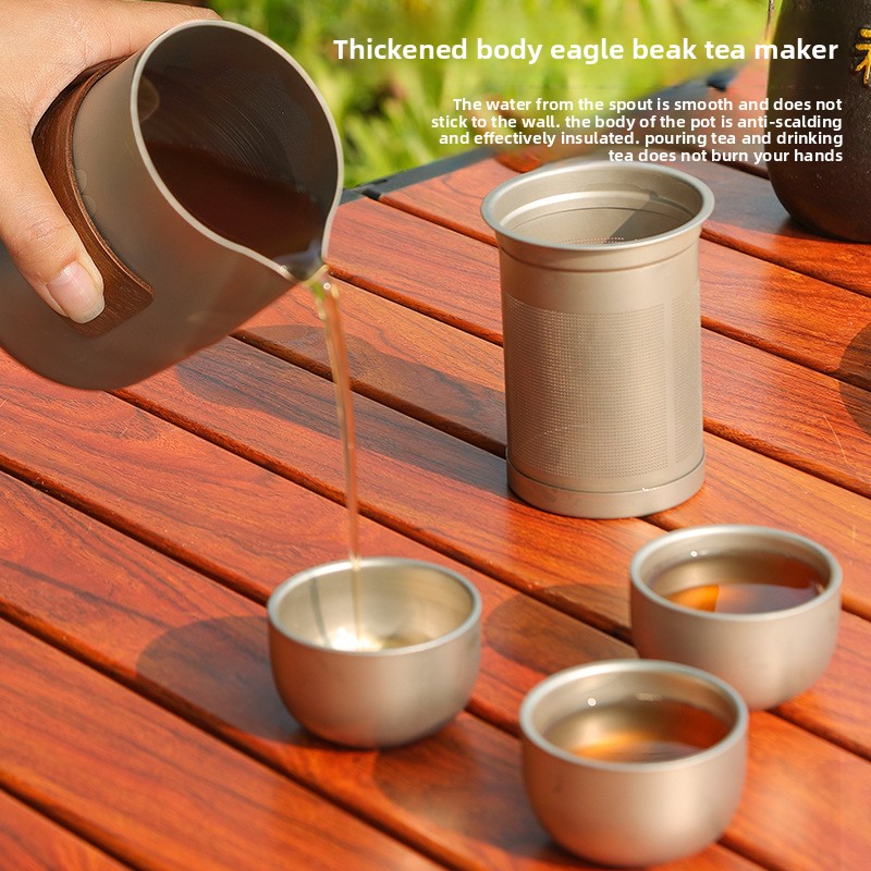 Juego de Té Portátil de Viaje  - Outdoor Camping Kettle reseña y precio