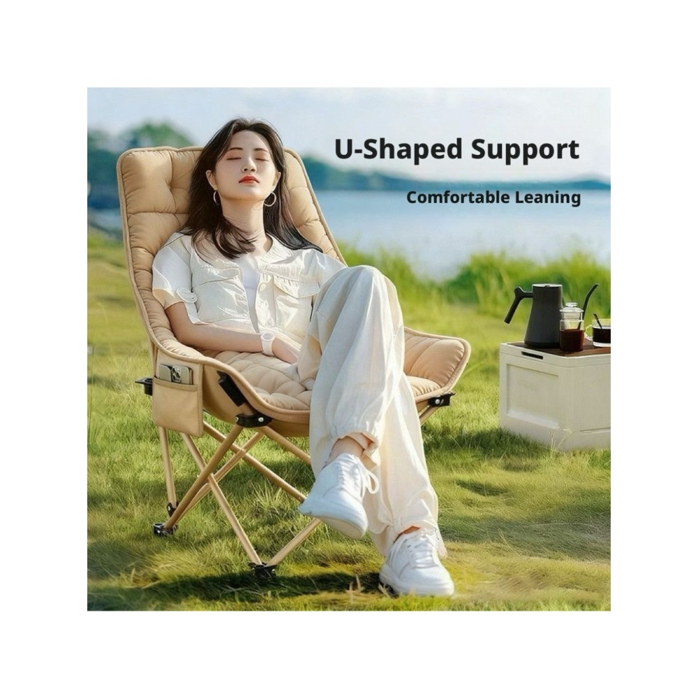 Silla Luna Plegable de Algodón - Outdoor Camping Recliner reseña y precio