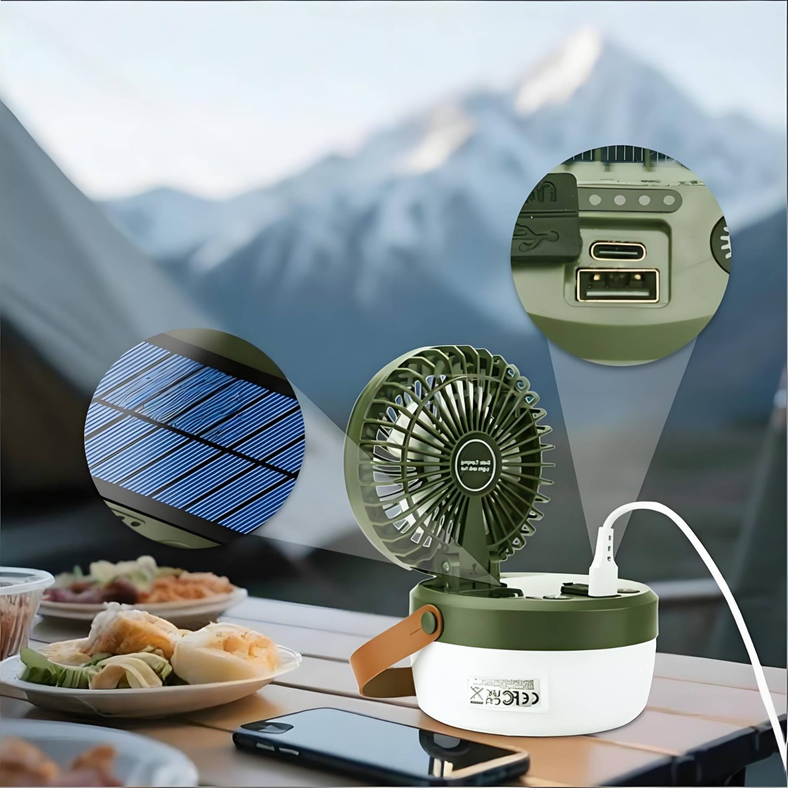 Linterna de Camping Solar con  - Outdoor Camping Gear reseña y precio