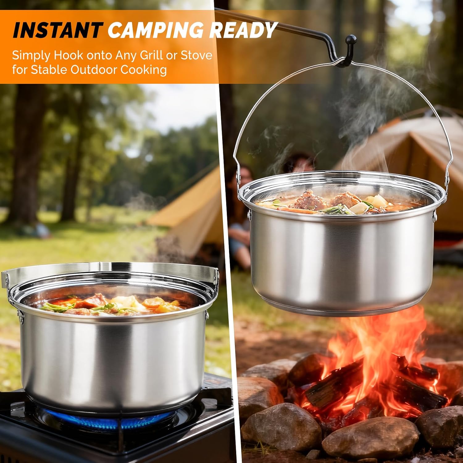 Juego de utensilios de cocina  - Outdoor Camping Kettle reseña y precio