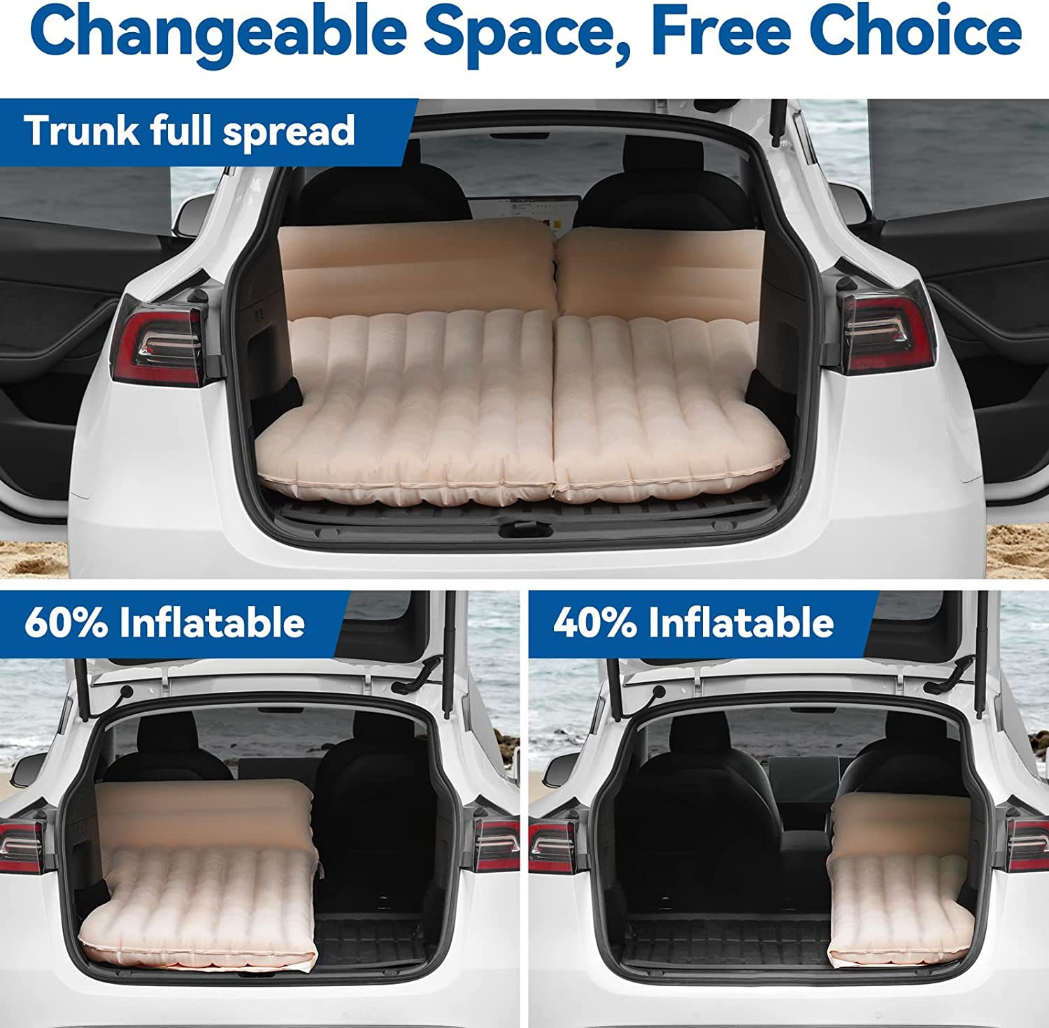 Cama inflable para coche Tesla - Inflatable Mattress reseña y precio