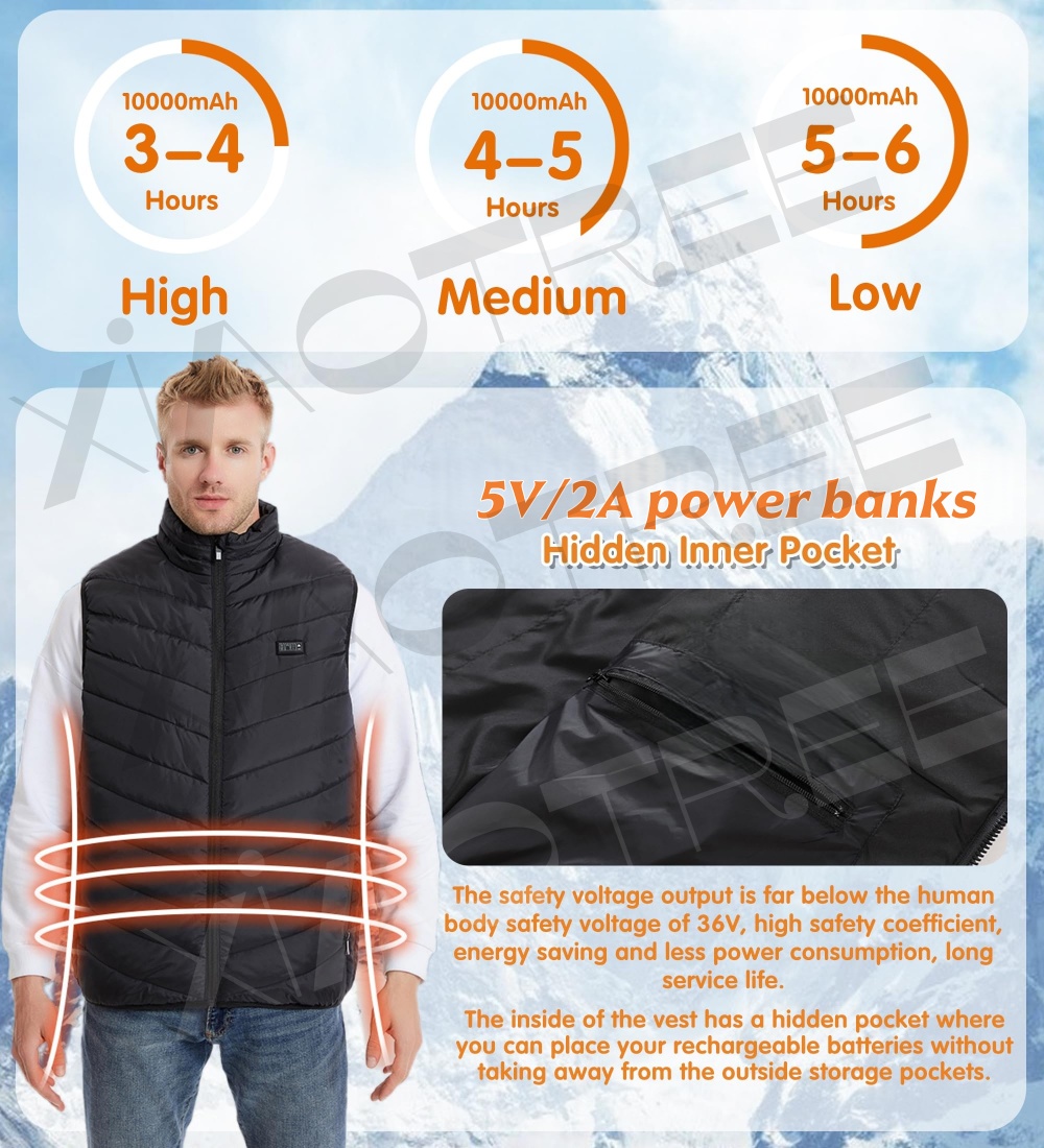 Chaleco calefactable de 28/9 á - Outdoor Camping Jacket reseña y precio