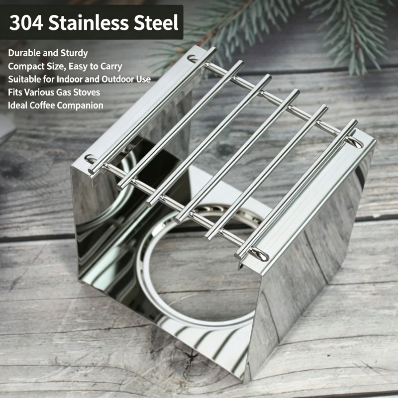 Soporte Cuadrado de Acero Inox - Outdoor Camping Burner reseña y precio