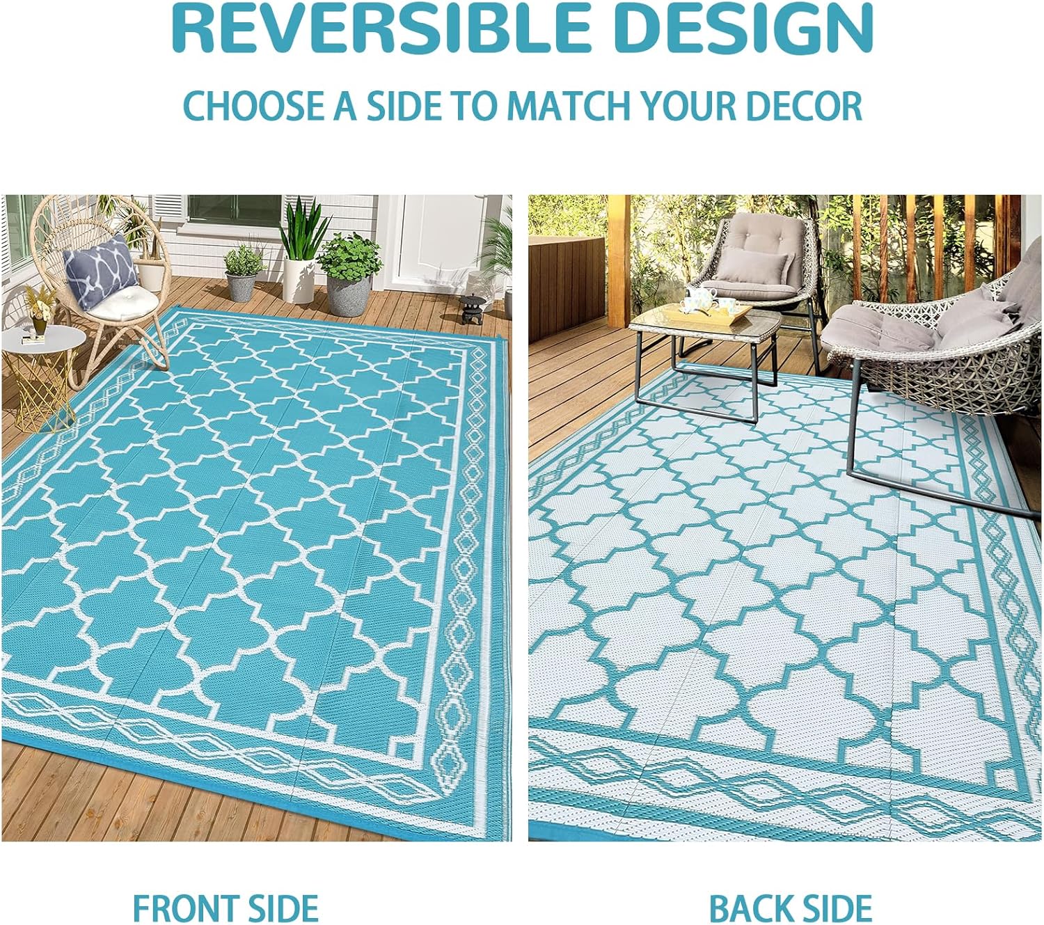 Alfombra de patio para exterio - Outdoor Camping Rugs 9X12 reseña y precio