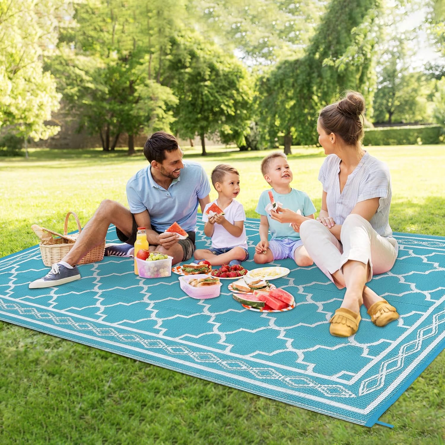 Alfombra de patio para exterio - Outdoor Camping Rugs 9X12 reseña y precio