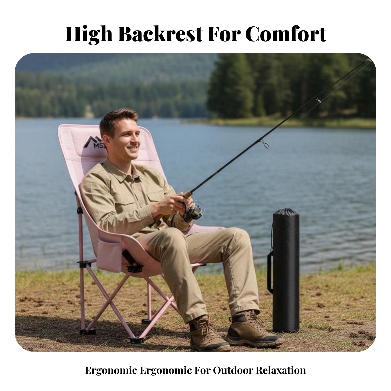 Silla Plegable de Malla con Re - Outdoor Camping Recliner reseña y precio