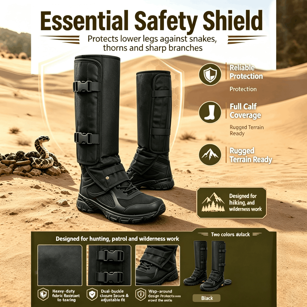 Polainas a prueba de mordedura - Outdoor Camping Gear reseña y precio