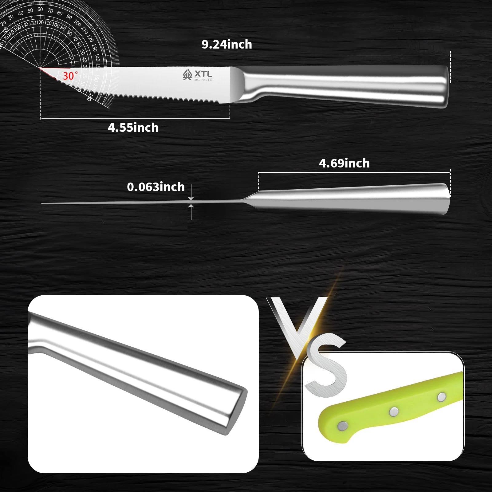 Cuchillo para carne de acero i - Kitchen Outdoor Camping reseña y precio
