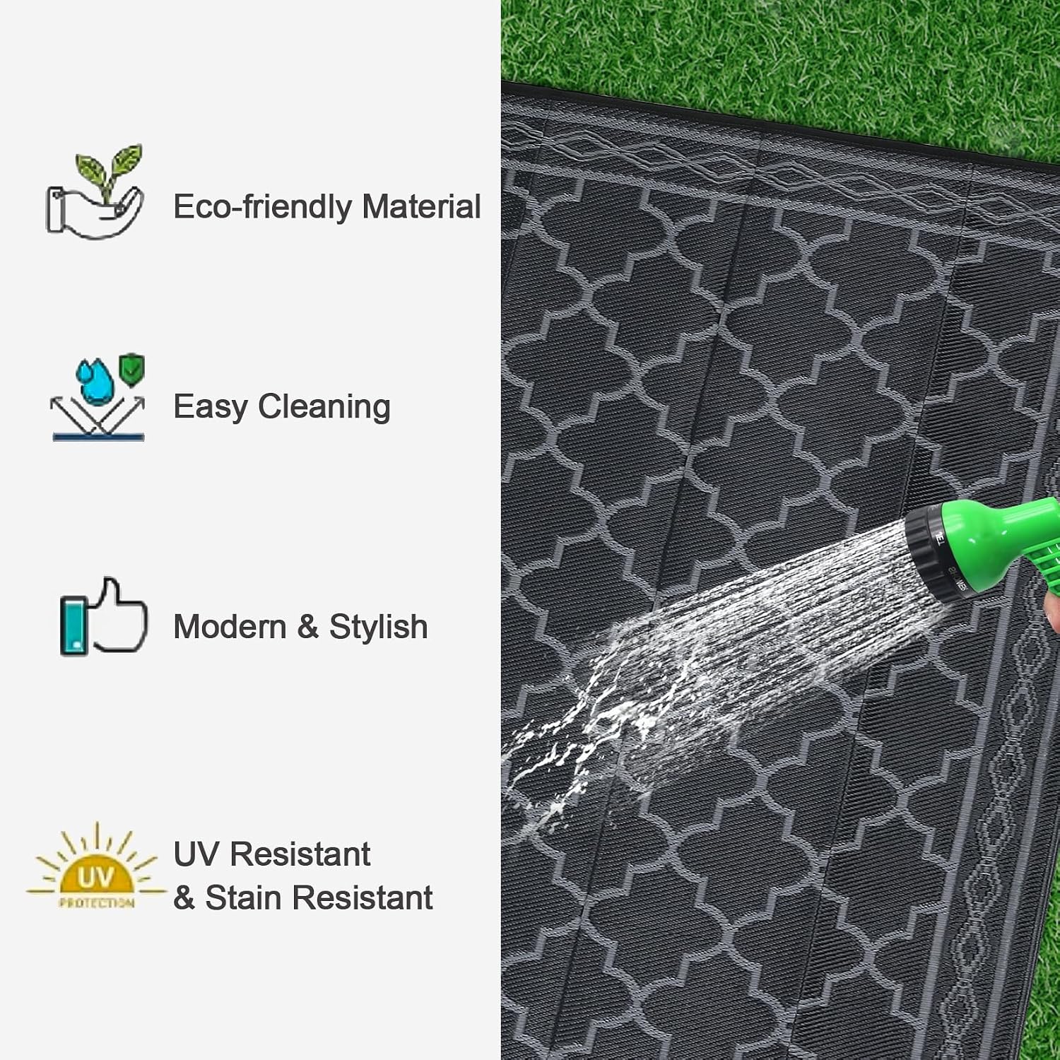 Alfombra Grande para Exteriore - Outdoor Camping Rugs 9X12 reseña y precio