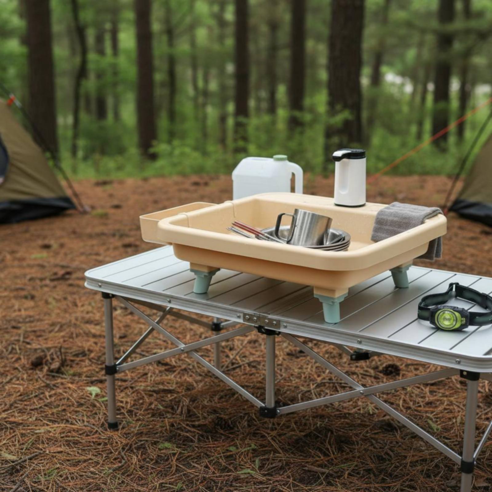 Estación de Lavado Portátil co - Outdoor Camp reseña y precio