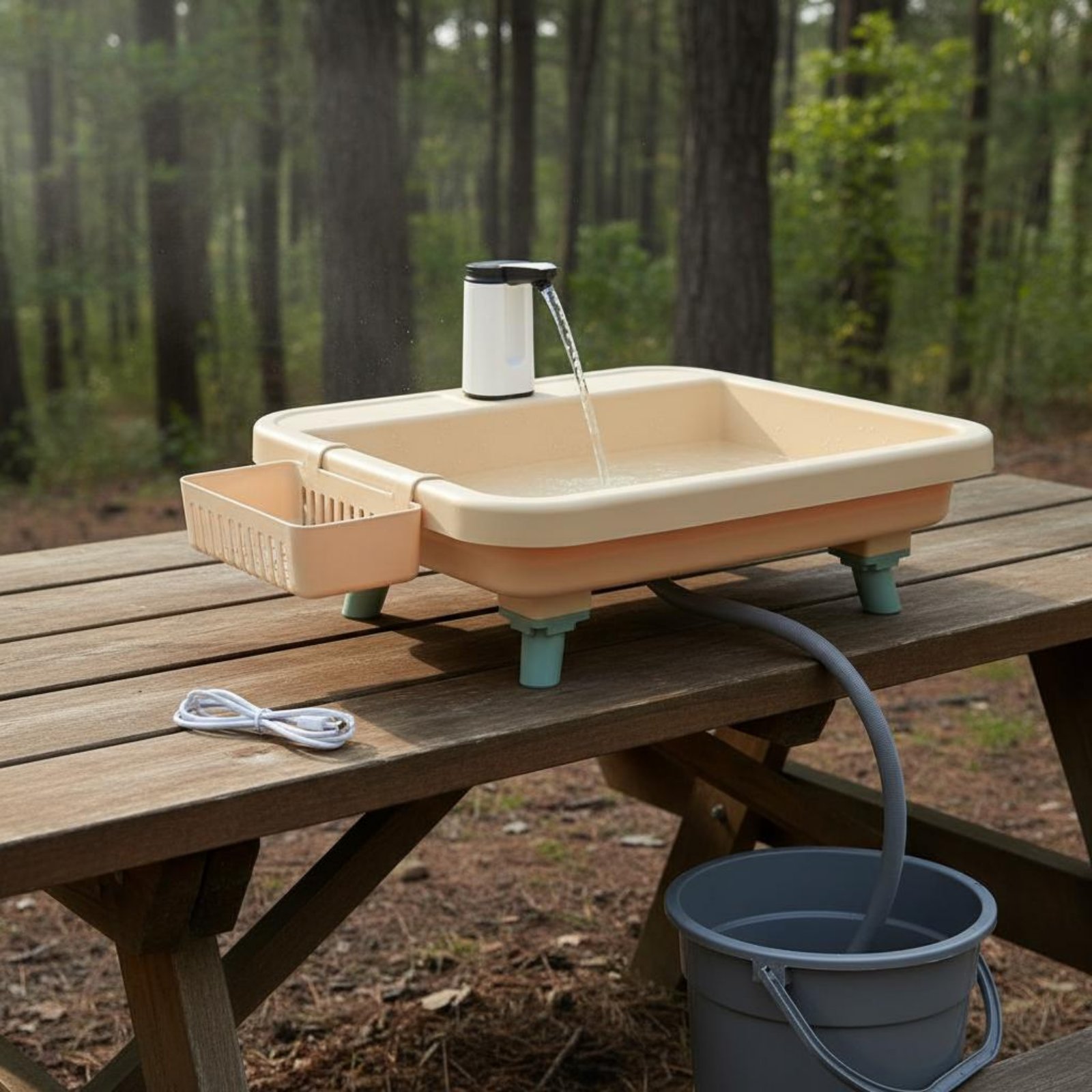 Estación de Lavado Portátil co - Outdoor Camp reseña y precio
