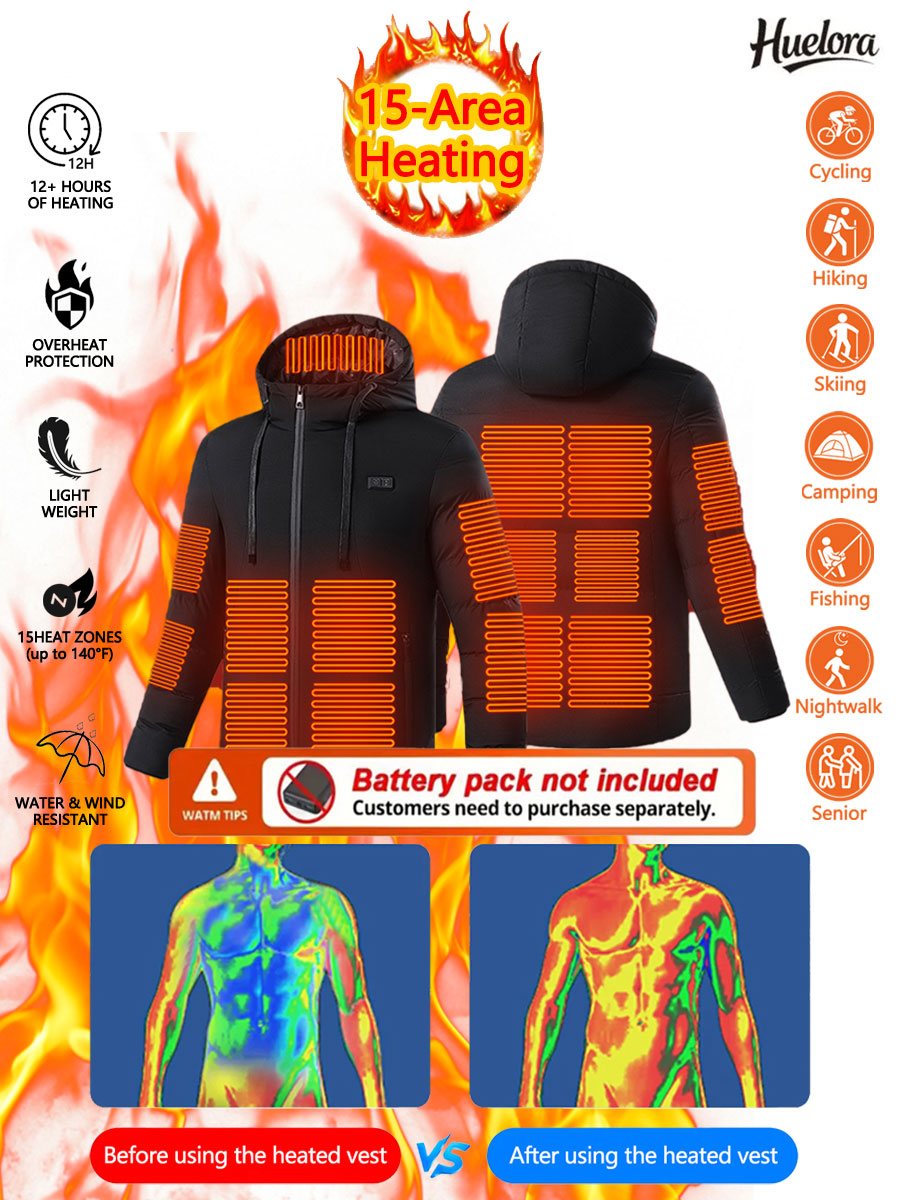 Huelora Chaqueta calefactable  - Outdoor Camping Jacket reseña y precio